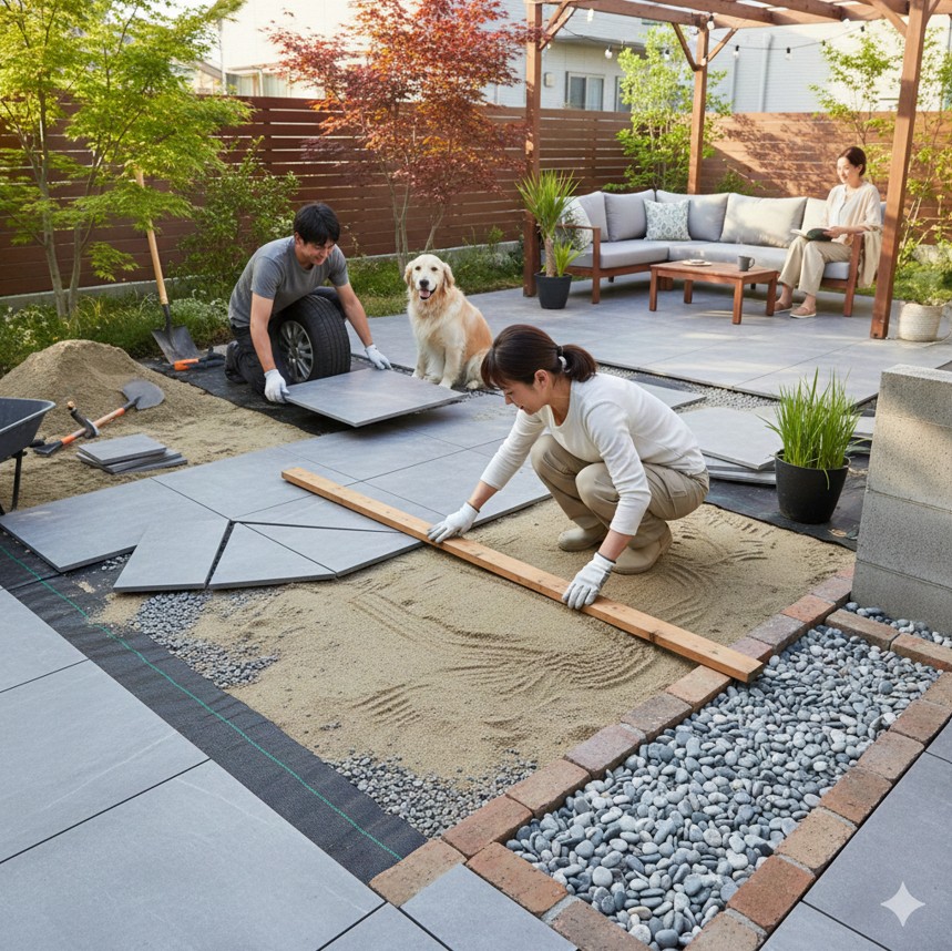 外構タイルを置くだけで失敗しない！プロ並みDIYの秘訣