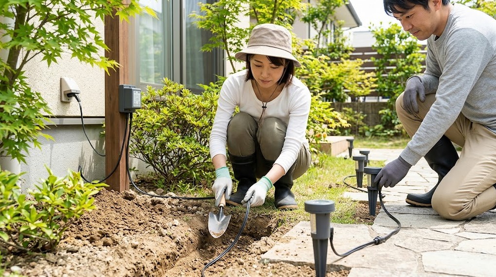 外構の電気工事はDIYで可能か資格が必要か