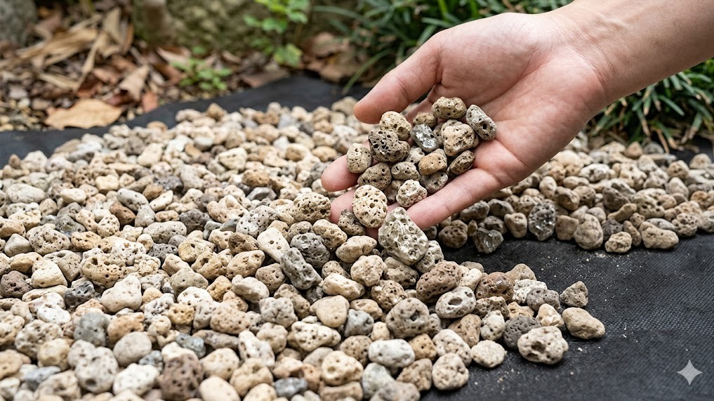 おしゃれな砂利でも虫は防げる