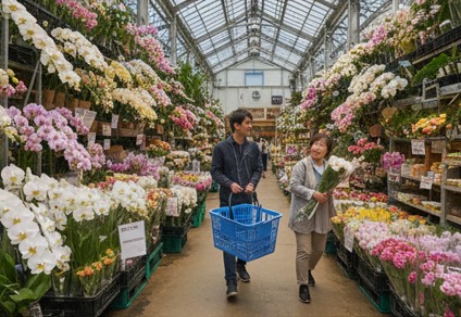 大阪北摂エリアにあるテーマパークのようなおしゃれな大型園芸施設