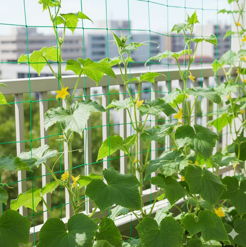 園芸ネットを100均グッズで張る方法