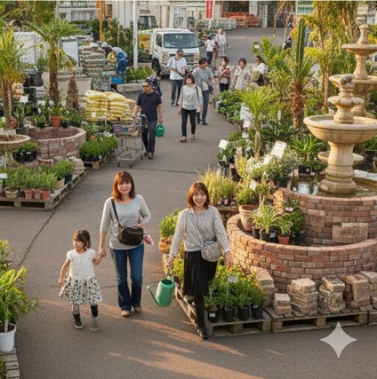おしゃれな植物園のような体験とカフェ