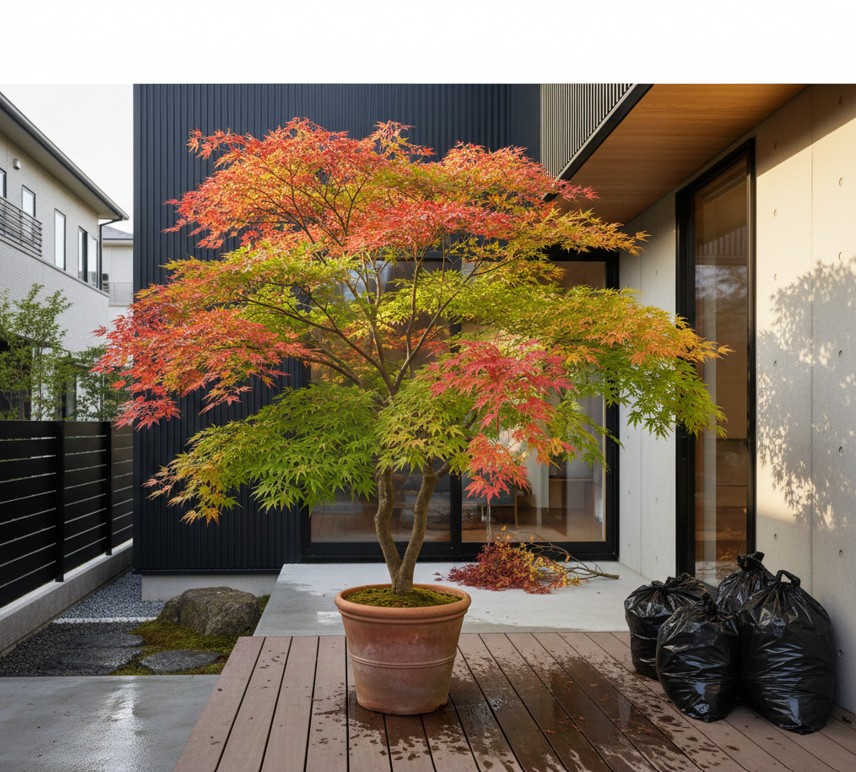 鉢植えで育てるもみじの管理