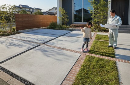 外構コンクリートの目地選びと種類