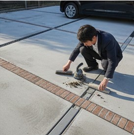 自分で目地を入れるDIYの手順