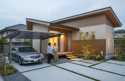 住友林業で外構を検討しようとしている夫婦