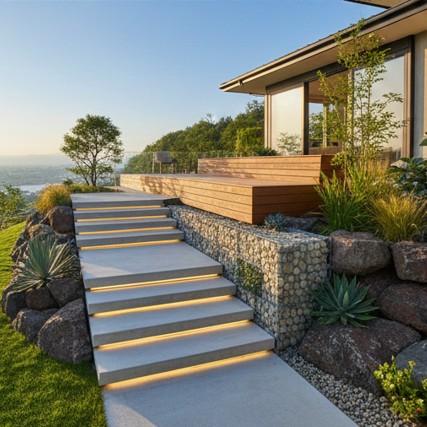 外構の法面をおしゃれにする施工と費用