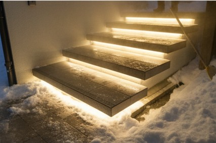 おしゃれな外構で人気の浮き階段とは