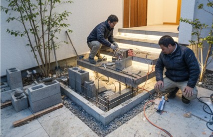 外構の浮き階段で後悔しない施工のコツ