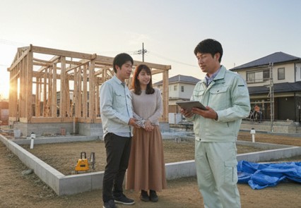 マナーを守って業者に相見積もりを取って交渉している様子