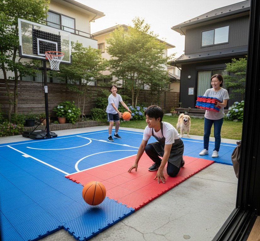 庭にバスケットコート！地面の素材選びと騒音対策の完全ガイド