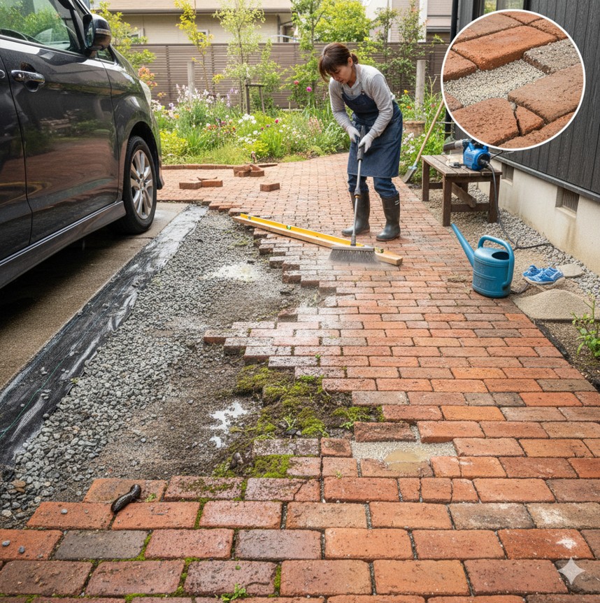庭にレンガを置くだけのデメリットと後悔しないための知識