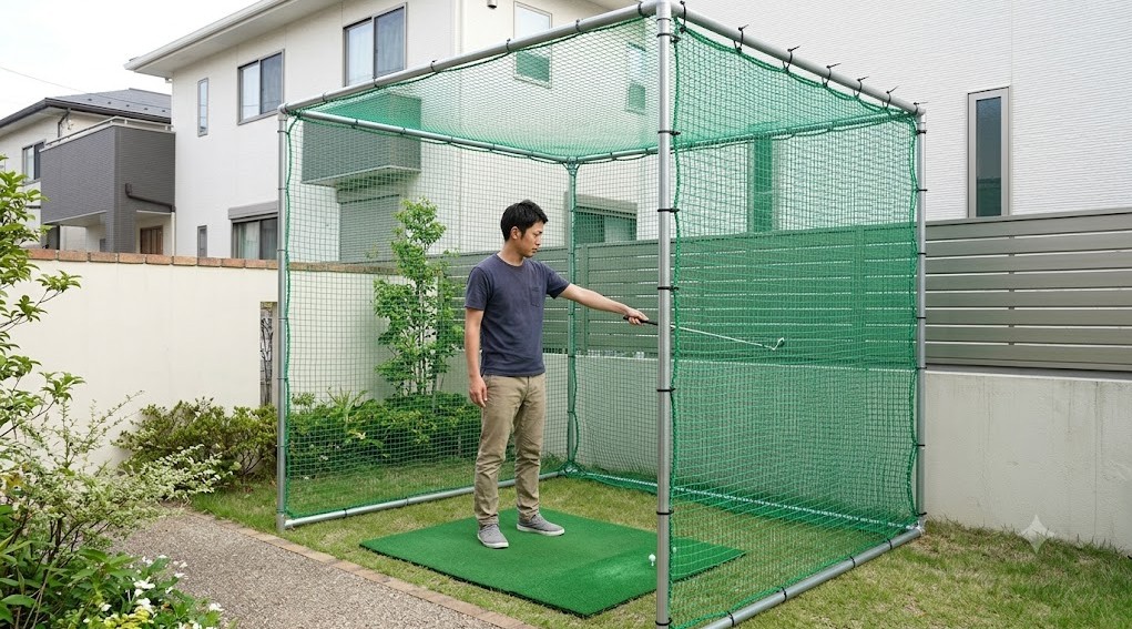 庭でのゴルフ練習における注意点