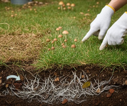 庭にきのこが生えるのはなぜか解説
