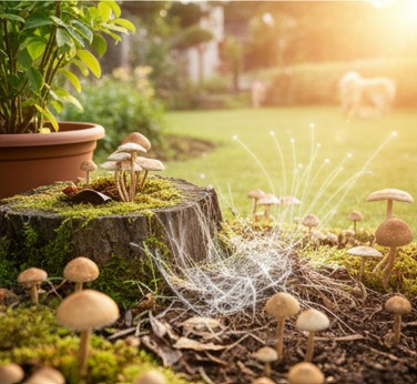 庭に生える毒きのこの危険性を知る