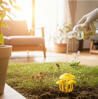 熱湯や酢を使った除去の注意点