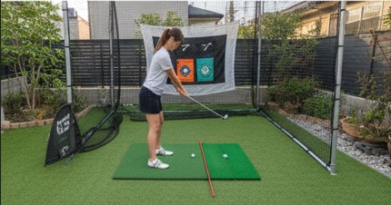 庭でのゴルフ練習における注意点