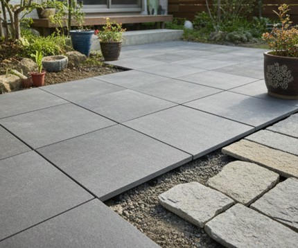 おしゃれな庭にする置くだけタイルの種類