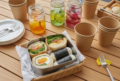 庭ピクニックを盛り上げる食事と遊び