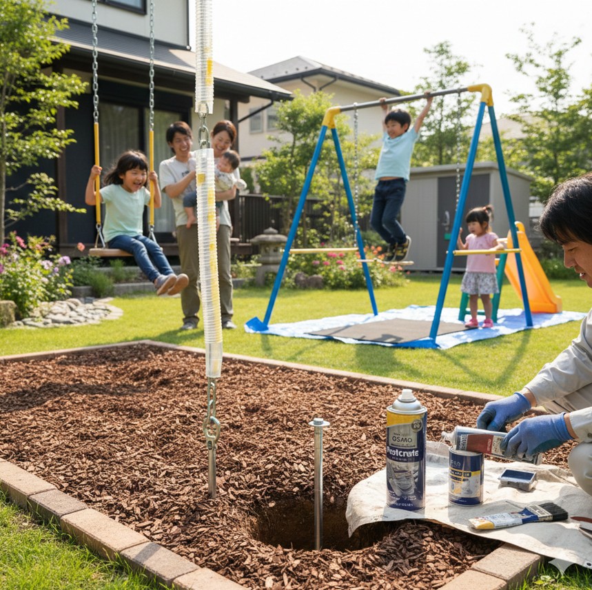 庭にブランコを置いて後悔？設置前の注意点と失敗しない対策全集