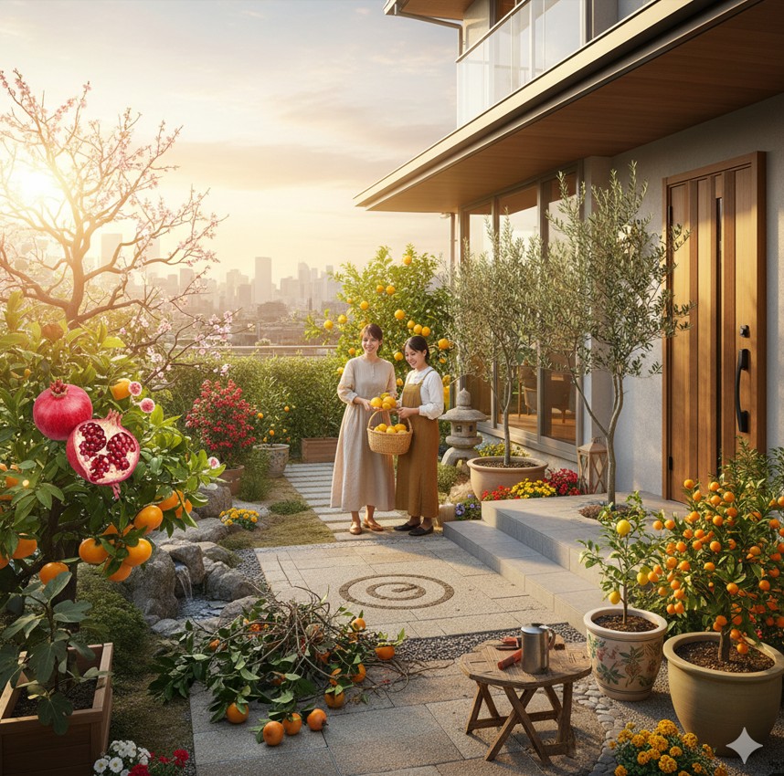 庭に実のなる木を植える風水！方角と吉凶おすすめ樹木を解説