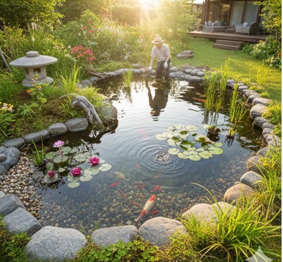 ビオトープとして庭の池を楽しむ