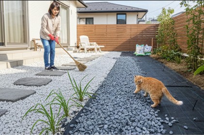 庭の砂選びで雑草や猫対策をするコツ
