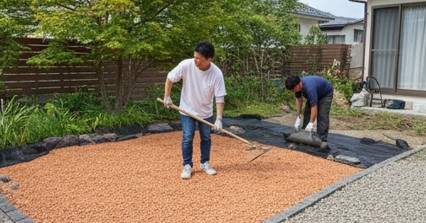 庭に砂を敷くDIYの敷き方と費用
