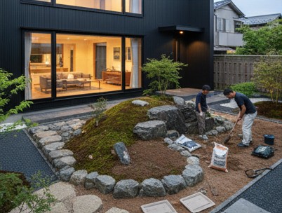 雑草対策とメンテナンスが楽な植栽管理