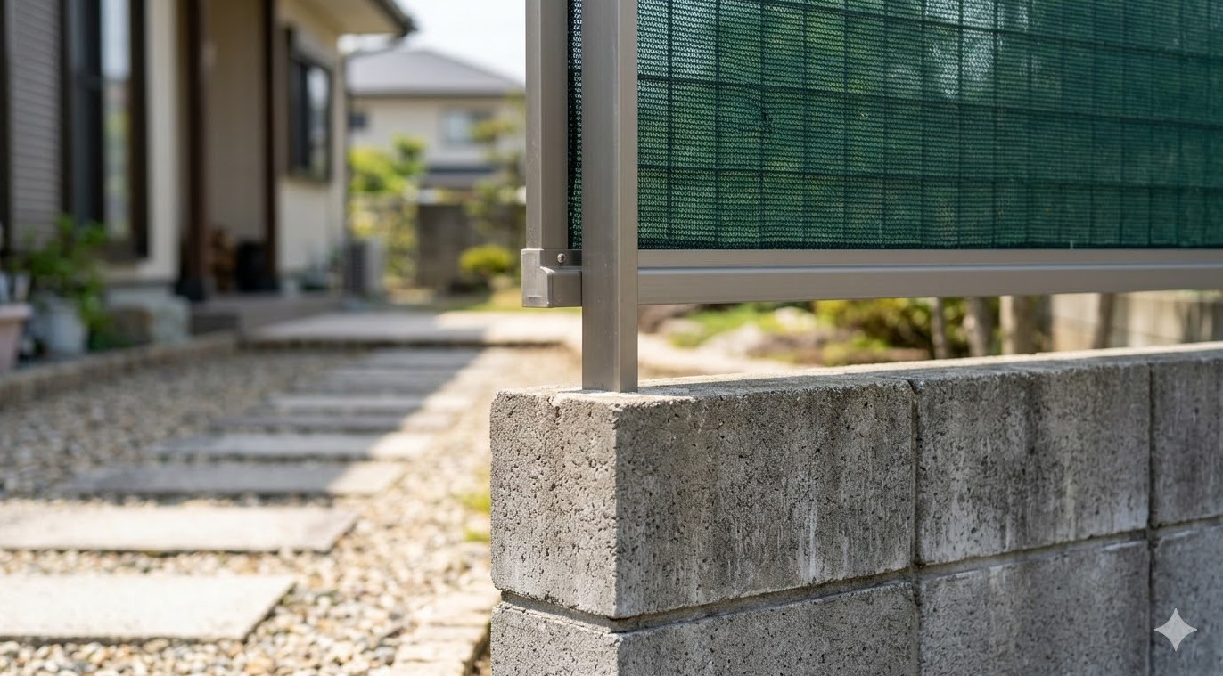 境界フェンスとブロックの選び方