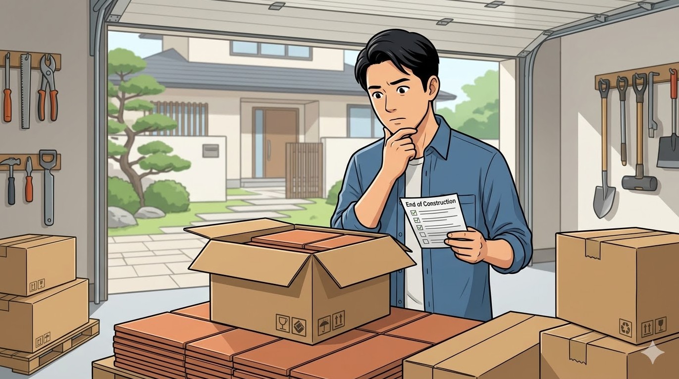 外構で余ったタイルの賢い保管と活用・処分法