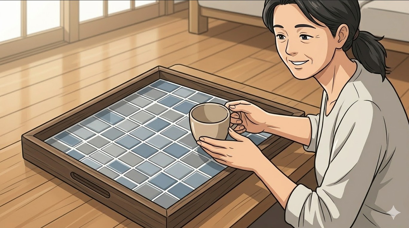 100均アイテムで作るカフェトレイ