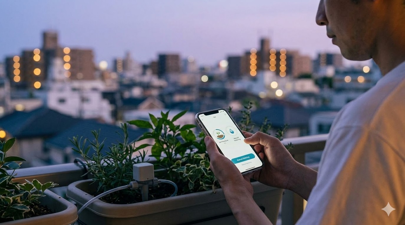 IoTデバイス連携による自律的な灌水制御