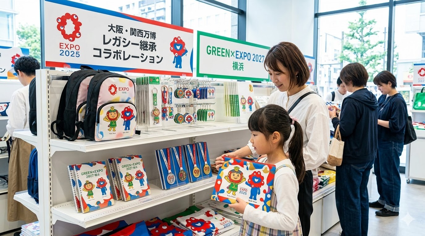 ミャクミャクとのコラボ商品