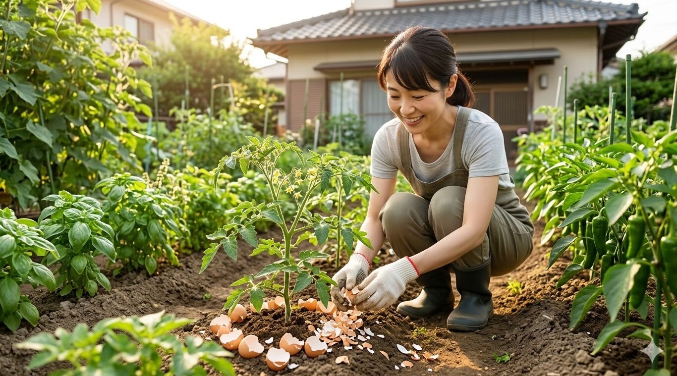 園芸で卵の殻を有効活用！肥料や虫除けの効果と正しい使い方