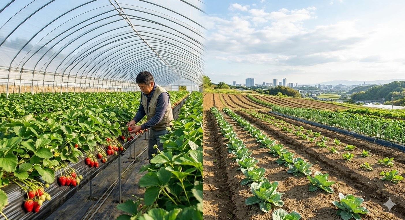 促成栽培と抑制栽培による出荷時期の調整