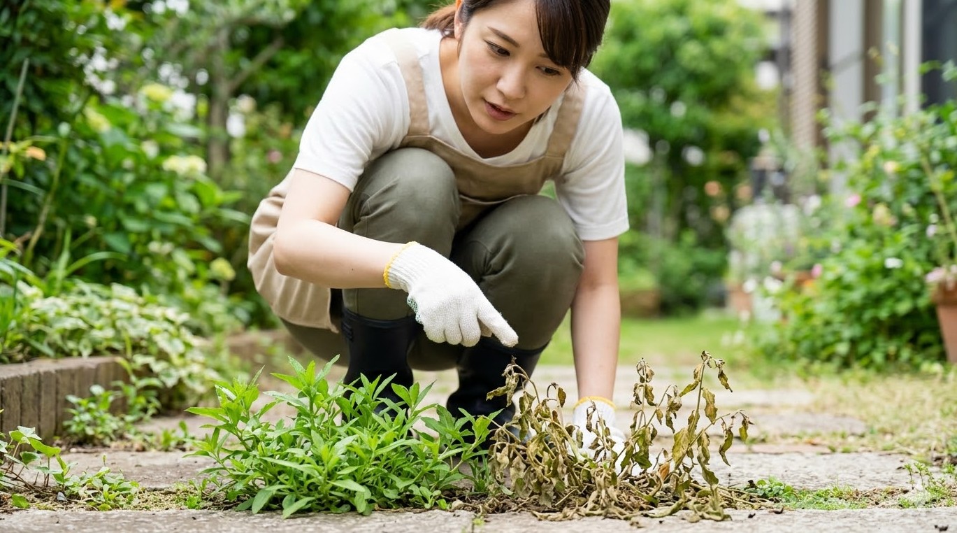 園芸での重曹による除草効果と注意点