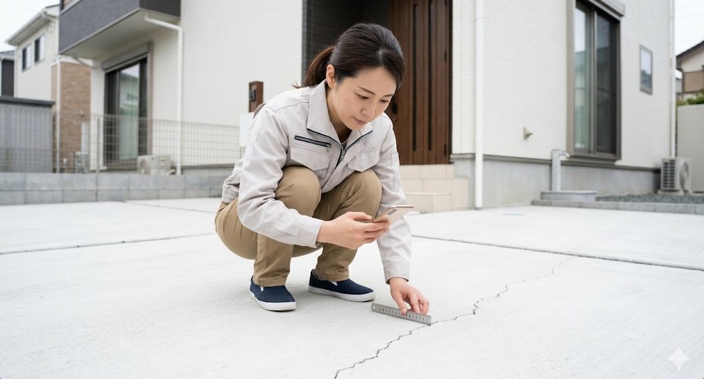 ひび割れ等に対する確実な証拠保全