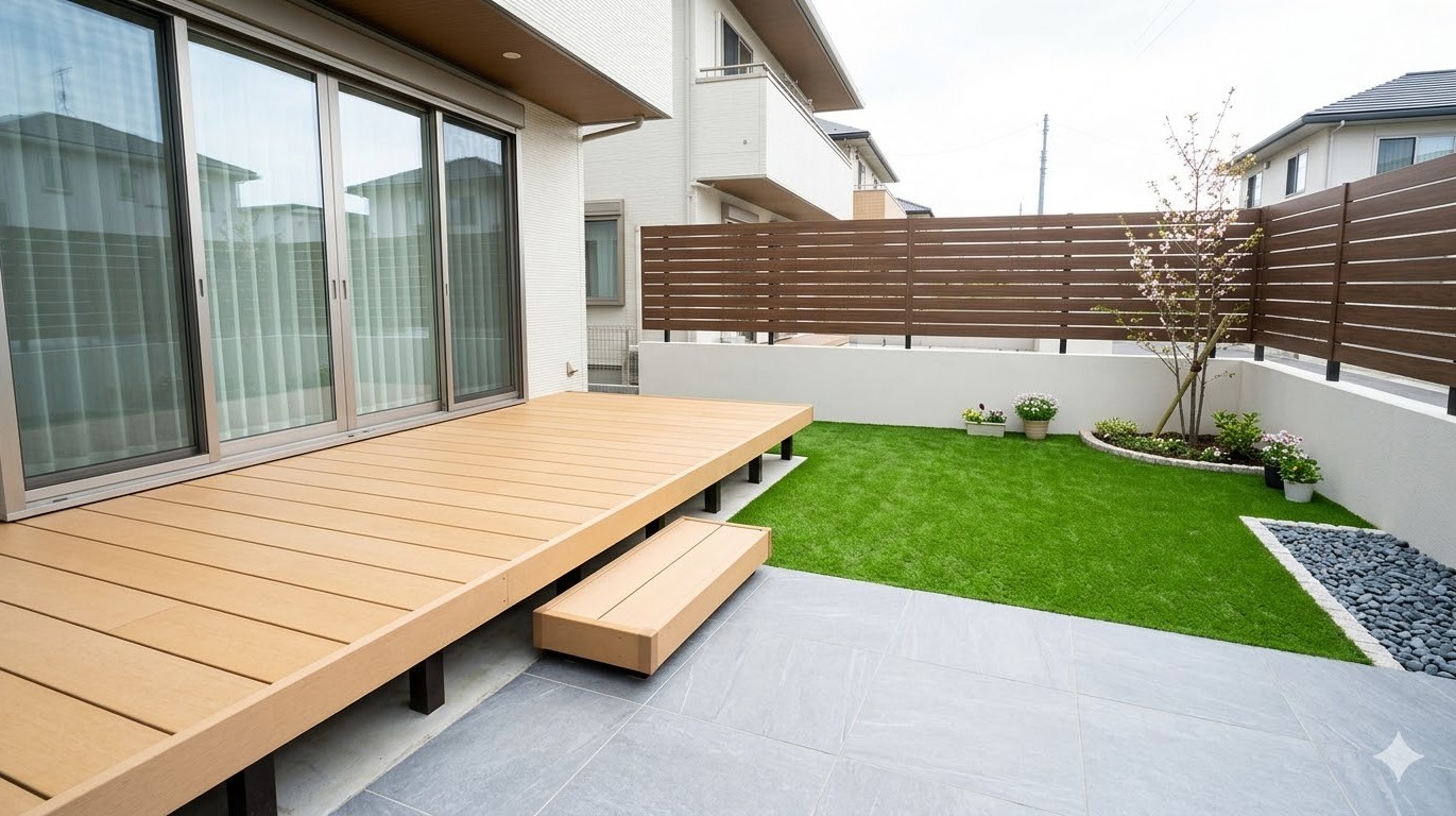 庭10畳の外構リフォーム費用とレイアウト事例