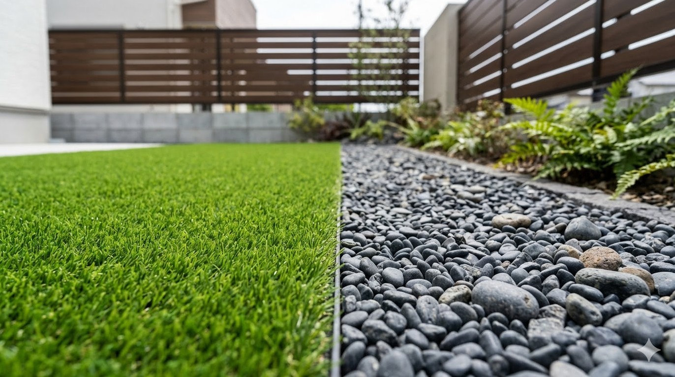 人工芝や砂利を活用した雑草対策の基本