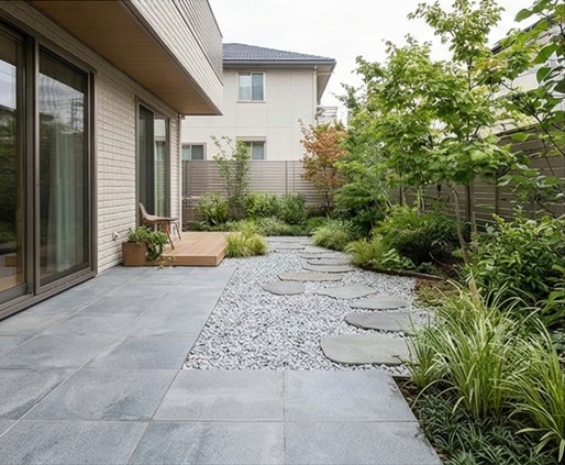 外構を安くするには素材のメリハリ