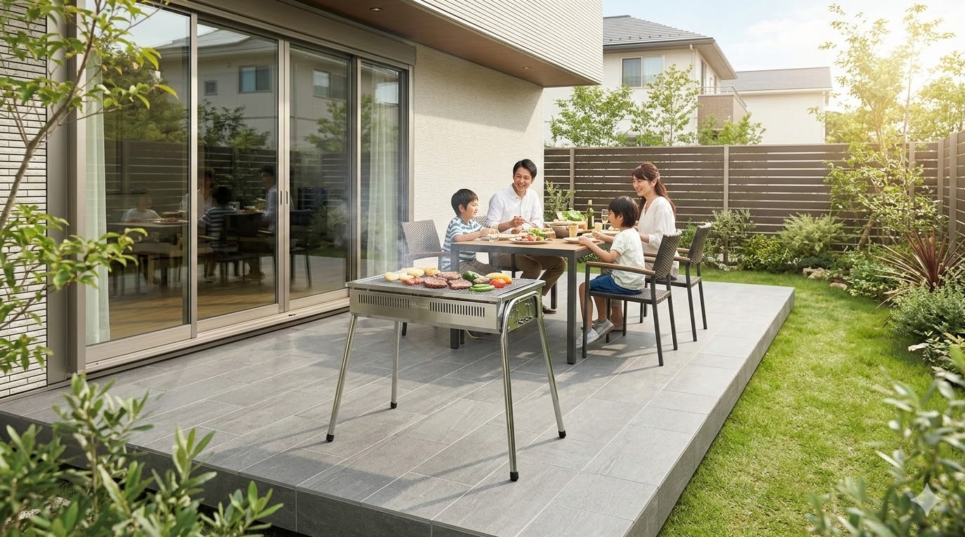 庭でのbbqはタイルデッキで決まり!失敗しない選び方と対策