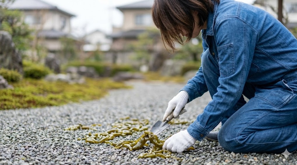 手作業による物理的な除去のコツ