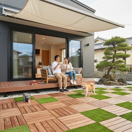 庭のウッドパネル選び：素材と費用の基本