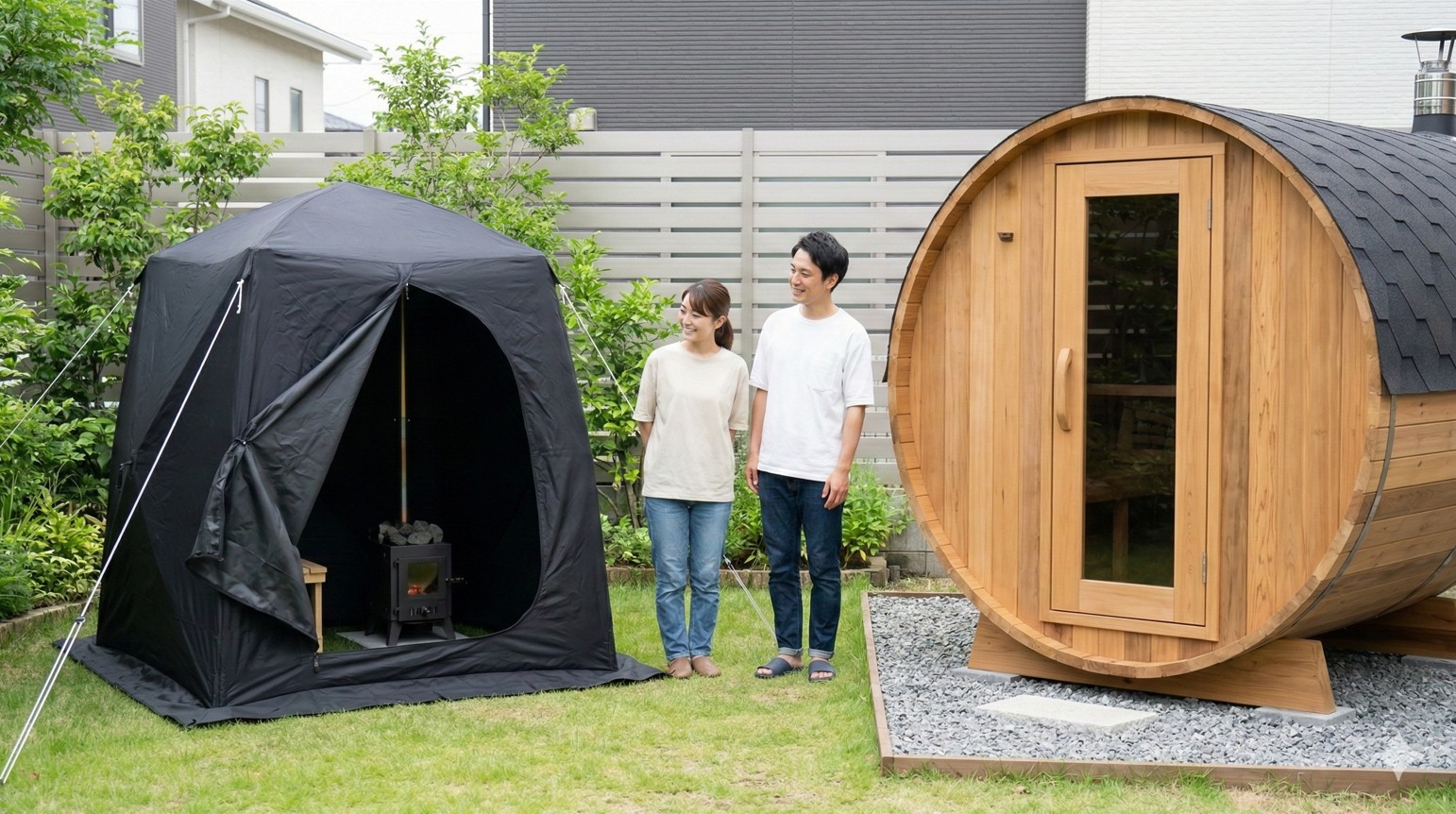 テントサウナとバレルサウナの違い