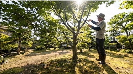 水はけと日照改善によるゼニゴケ予防