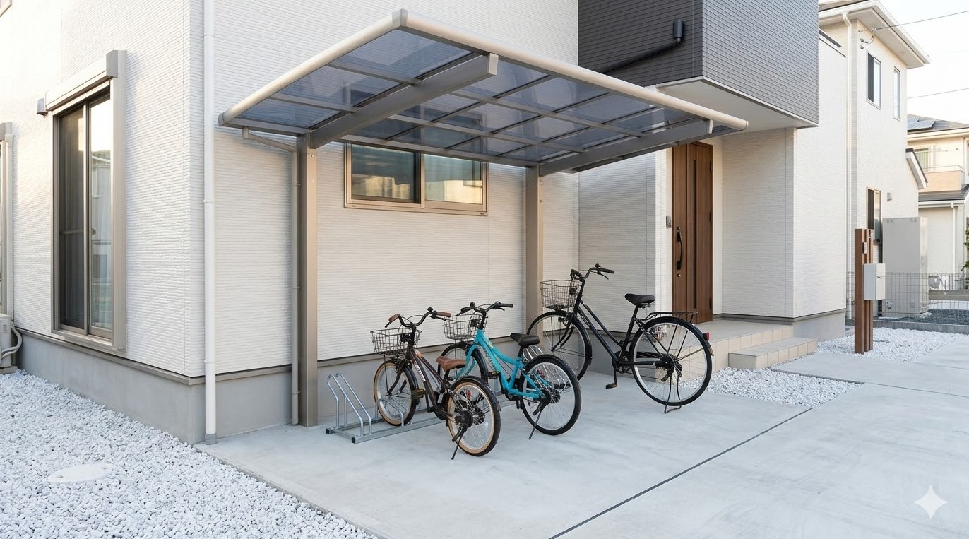 子供の成長に合わせた自転車の駐輪場