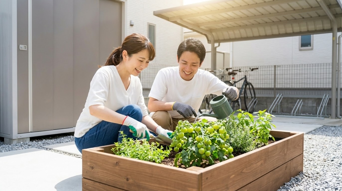 庭のデッドスペースをDIYで実用化する
