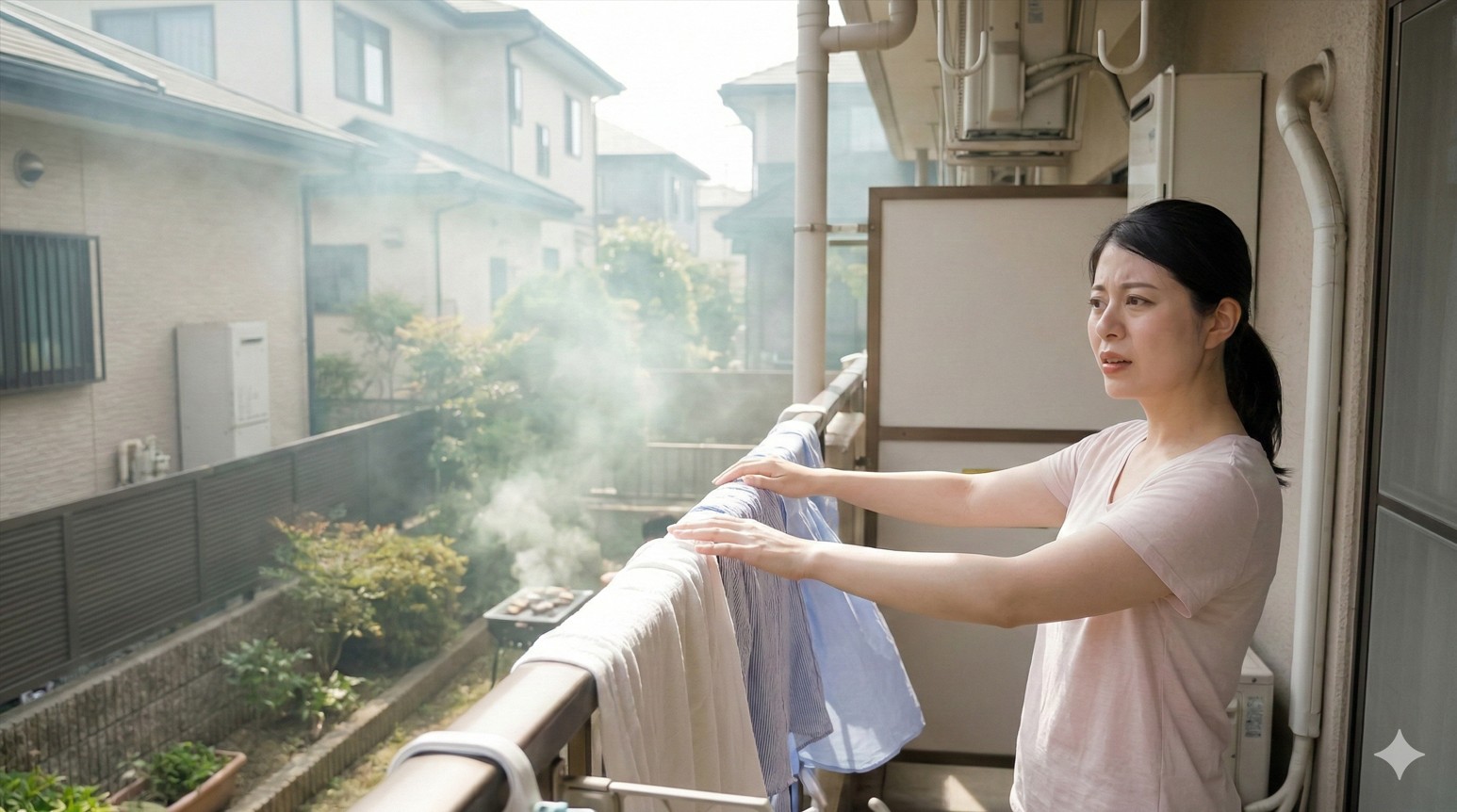 煙や臭いによる洗濯物への深刻な被害