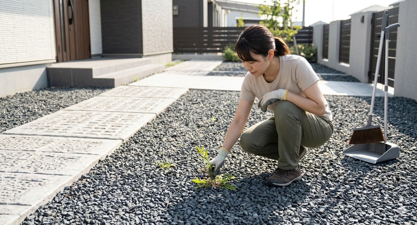 雑草対策の手間が省ける最大の魅力
